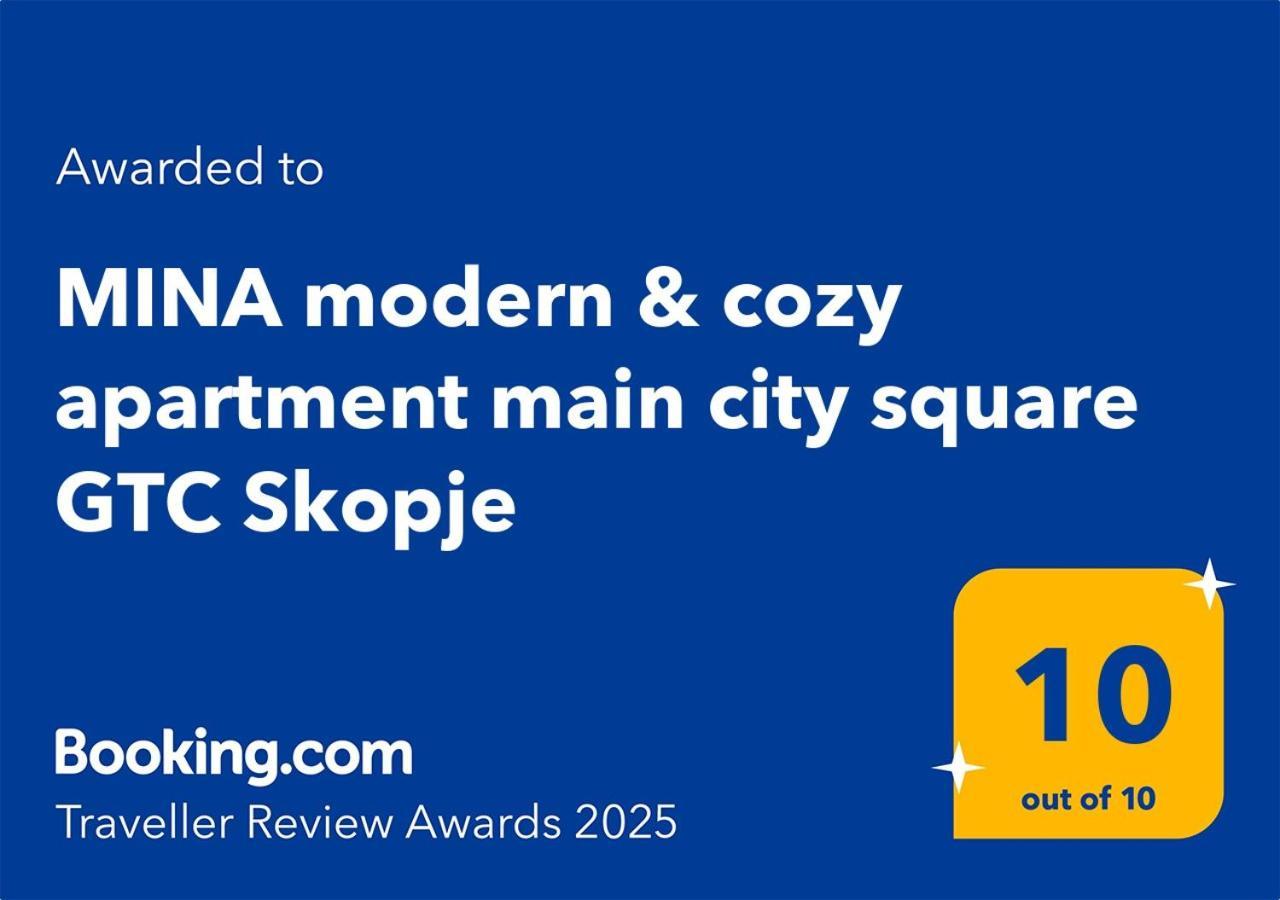 Mina Modern & Cozy Apartment Main City Square Gtc Skopje Buitenkant foto